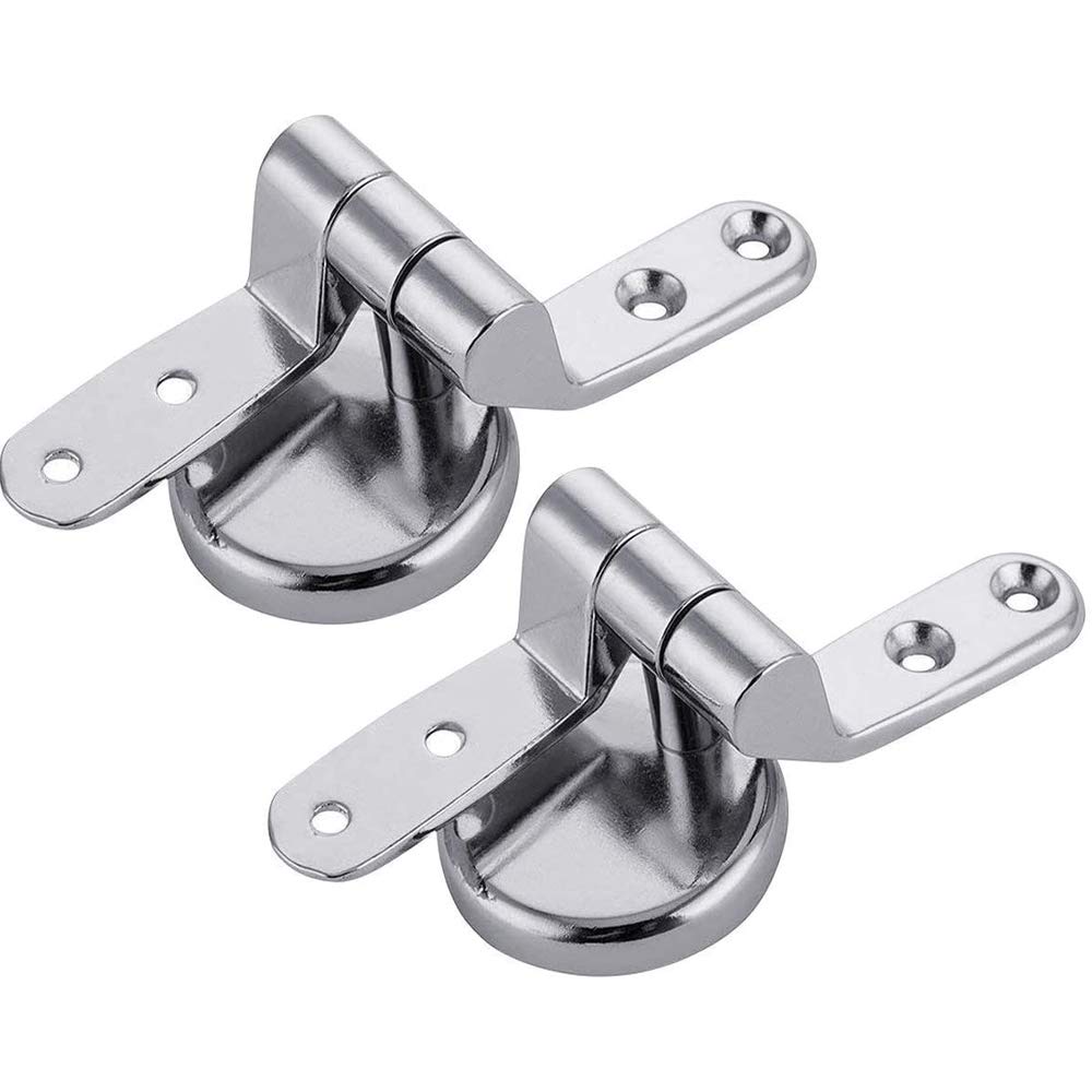 Basetousual 1 Set Cerniera Cromata per Sedile WC, Cerniere Sedile WC