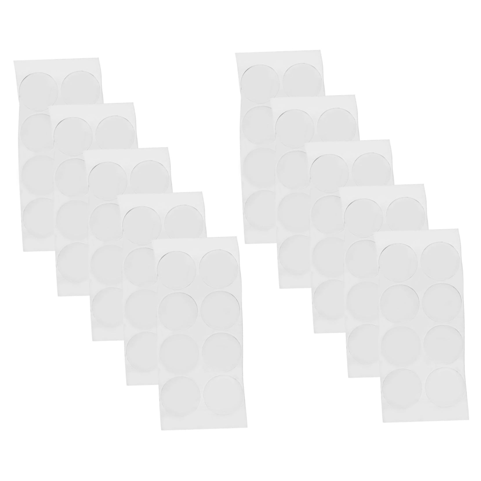 KICHOUSE 80pcs Glass Anti-Slip Mat Clear Furniture Bumpers Desk Bumper Spacers Anti Slip Furniture Pads Round Anti Slip Pads Furniture Anti Slip Pads Bumper Pads Polyurethane Transparent