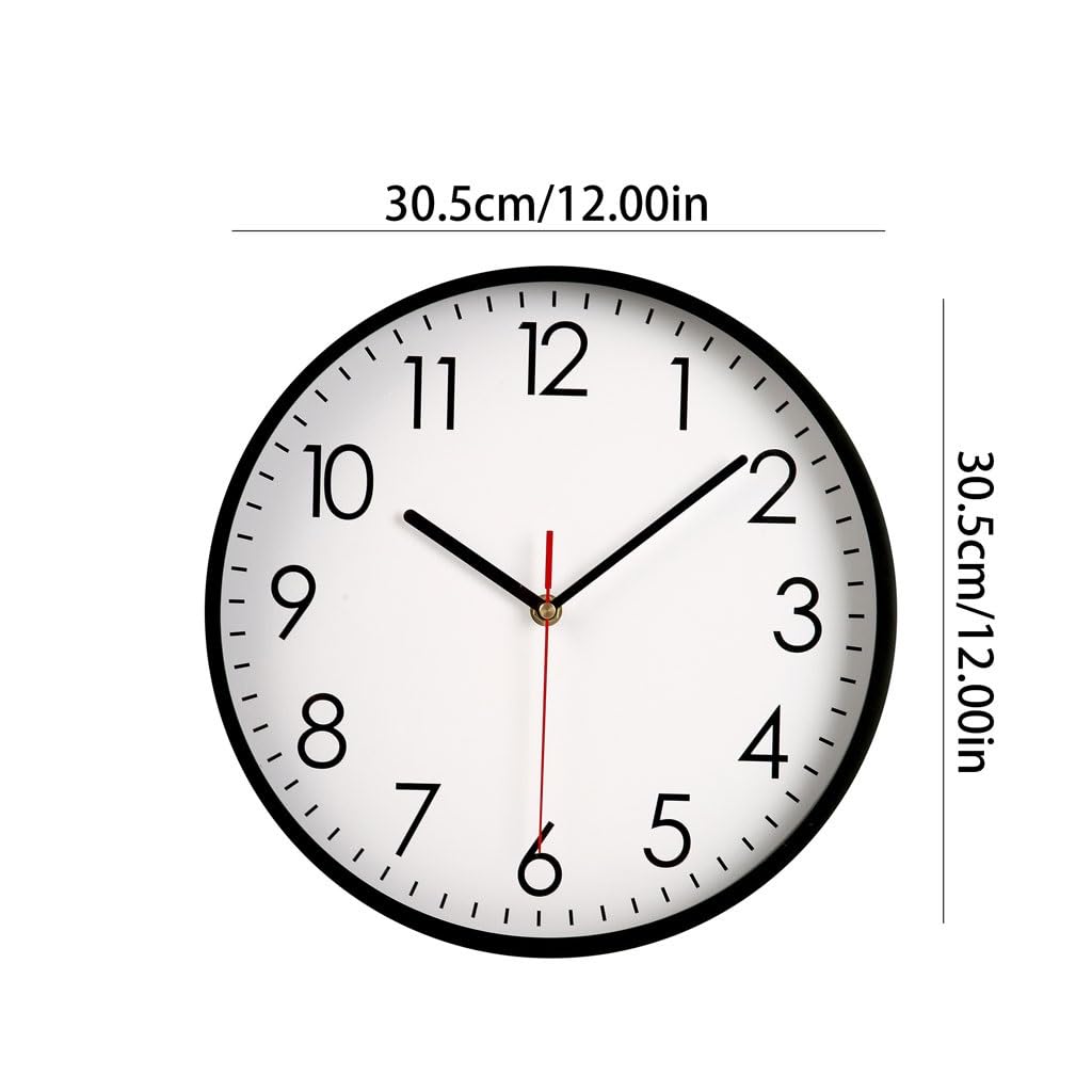 Orologio da parete Orologio da parete semplice for ristorante Orologio da parete rotondo Orologio da parete silenzioso al quarzo for soggiorno e camera da letto Reloj De Pared