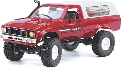 Camión RC WPL C24 RC Crawler escala 116 4x4 RC Rock Crawler todo terreno todoterreno Pickup Truck RTR Control remoto LED proporcional acelerador de
