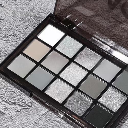 15 Sombras De Ojos De Color Negro,Pequeña Paleta De Sombra De Ojos Ahumada Eyeshadow,Paleta De Sombras De Ojos The Rock Nudes,Paleta De Sombras De Ojos De 15 Colores,Duradera Para Maquillaje Diario - imagen 6