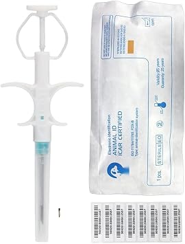 50 عبوة 1.25x7 مم TAEING Pet Microchips، 134.2 كيلو هرتز مجموعة زراعة الرقائق الدقيقة للقطط والكلاب الأليفة للإدارة البيطرية