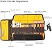Roll Up Tool Bag Organizer, Small Tool Roll for Pen Lovers & Tech, Waxed Canvas Tool Pouch Pen Bag Pen Case Organizer, Multi-Pocket with Elastic Loops for Pencils, Art Supply, Hard Drives - EDC Bag