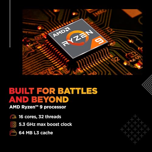 Image of HP Omen, AMD Ryzen 9 8940HX, 8GB RTX 5060, 24GB DDR5(Upgradeable) 1TB SSD, 165Hz, 2k WUXGA, 3ms, 400 nits, 16'' /40.6cm, Win11, M365* Office24, Black, 2.44kg, ap0181AX, Omen AI, RGB, AI Gaming Laptop