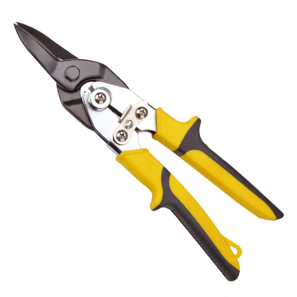 6 piezas de alicates de pliegue + tijeras de hojalata, alicates de doblado, alicates para chapa, alicates de desmonte, cortadores de metal, rectas 0°, ángulo de 45° y 90°, para techadores, fontaneros,