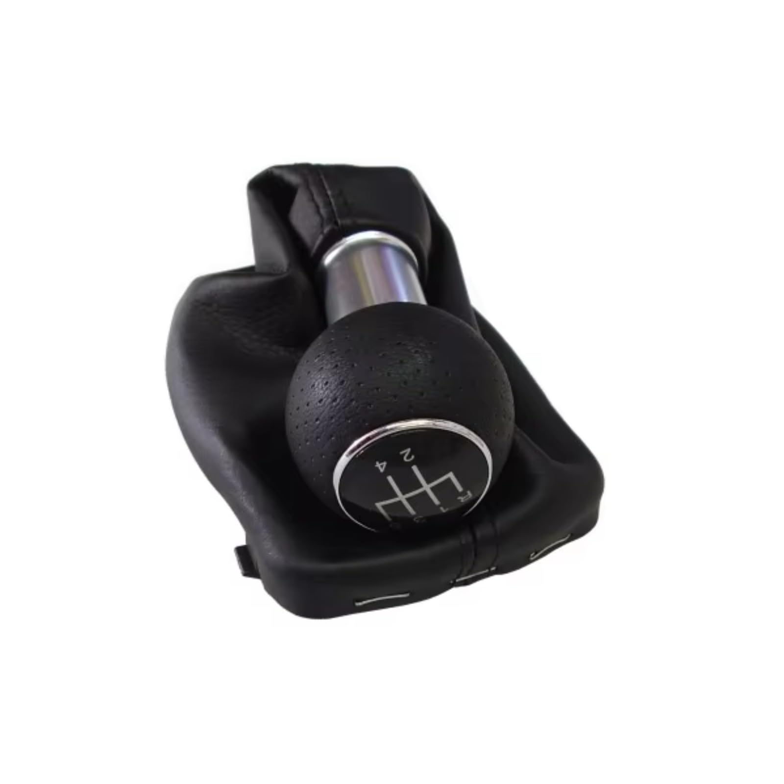 HILLAR Car Gear Stick Knob for A3 8L S3 2000 2001 2002 2003 Car Gear Shift Knob 5 Speed 6 Gear 12mm with Gaitor(5speed)