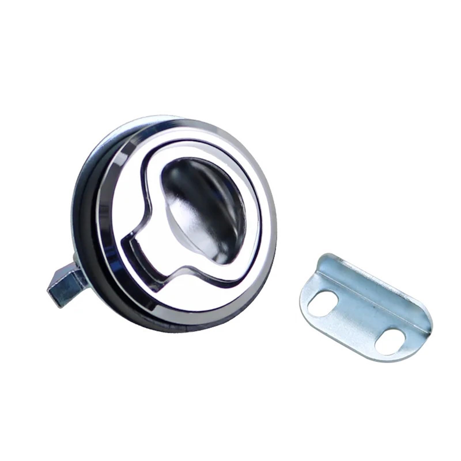 WQGQPXOB Zinc Alloy Embedded Handle Lock Collides with Emergency Cinet Drawer Tongue 1Pcs(Glossy)