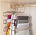xtszlfj 5pcs Stainless Steel Hanger, S-Shape S-Type 5 Layers Multi-Purpose Hangers Storage Rack for Clothes Pants Jeans Scarf Tie
