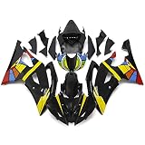 STLPRO Injection Plastic Fairings Compatible for Honda 00-06 VTR1000 RC51 SP1 SP2 2000 01 02 03 04 05 2006 ABS Motorcycle Bodywork Bodyframe Kit Set Glossy Grey Black