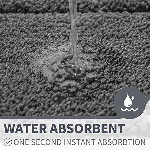 GRANNY SAYS Bath Matt Non Slip 60 x 90 cm, Pack of 1 Bathroom Mat Large, Super Soft and Water Absorbent Bath Rug - Image 3