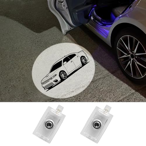 Obaiwanmg 2 Pack LED Car Door Projector Courtesy Lights Ghost Shadow Welcome Lamp Accessories Compatible with Dodge Charger 2006-2024 accessories