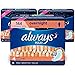Always Maxi Feminine Pads with Wings for Women, Size 4, Overnight, 144 Count Total, FSA HSA Eligible, Unscented, 48 Count - Pack of 3 (144 Count Total)