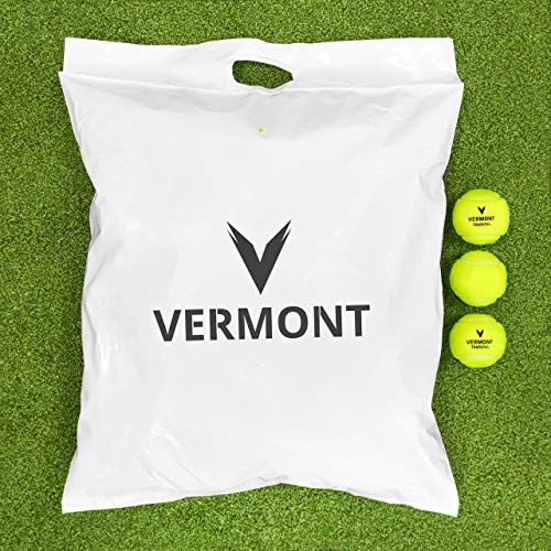 Balles d'entraînement de tennis Vermont en lot de 60 pour tous terrains