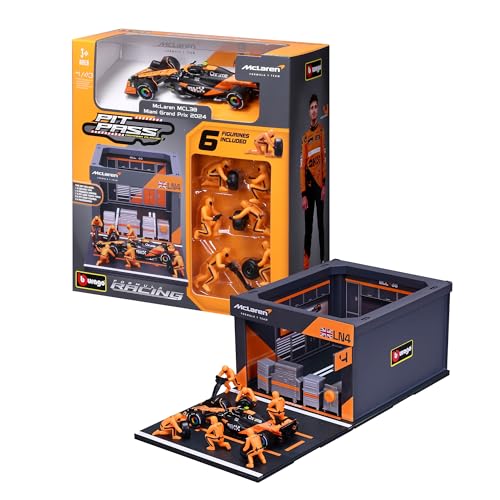 IDEALE COME REGALO: Vuoi sorprendere un fan della Formula 1? Il PIT STOP McLaren con auto diecast e mini figure è un regalo originale per ogni appassionato della scuderia britannica.