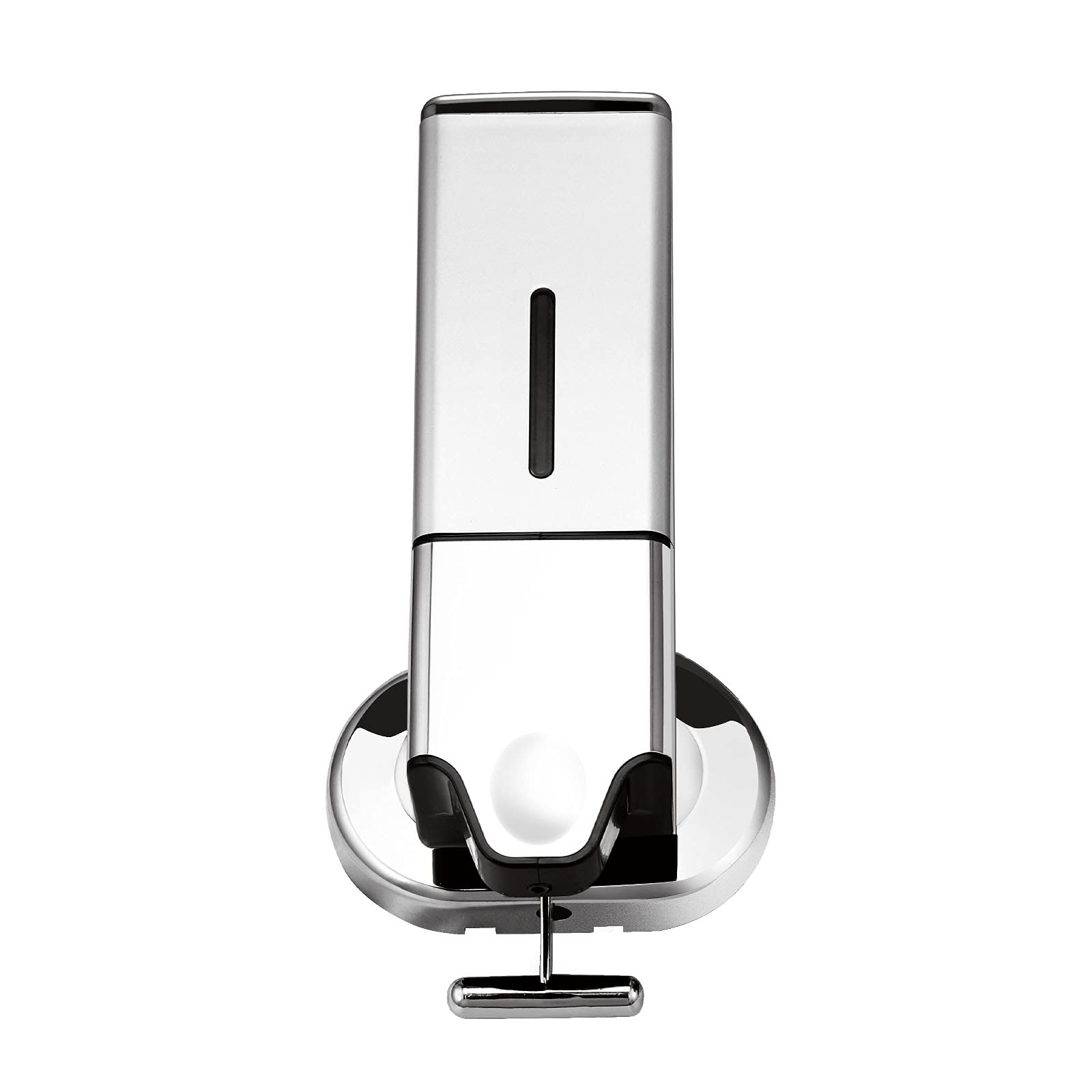 Shower Soap Dispenser 1 Chamber, ANZUSY Wall Mounted Hand Sanitizer Shampoo Conditioner Pump Dispenser Set for Bathroom Kitchen Hotel 500ml