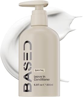 BASED Leave-In Conditioner for Men: Instant Frizz Control, Curl Definition & Hydration for Curly, Wavy Hair - 6.8oz
