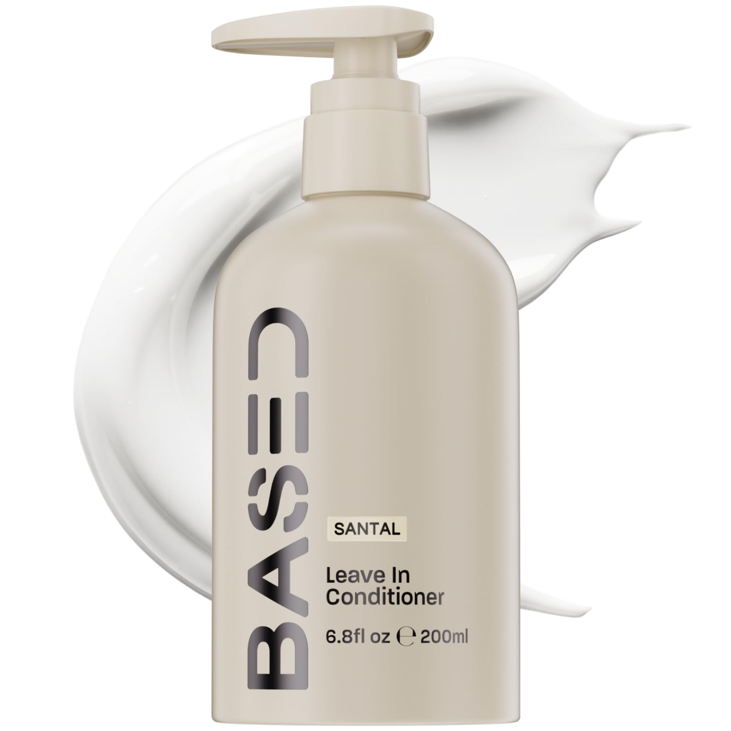 BASED Leave-In Conditioner, Instant Frizz Control, Hydrates & Nourishes Hair, Premium Leave-In Conditioner for Men, Healthy Frizz-Free Hair in Minutes (6.8 Fl Oz Pack of 1)