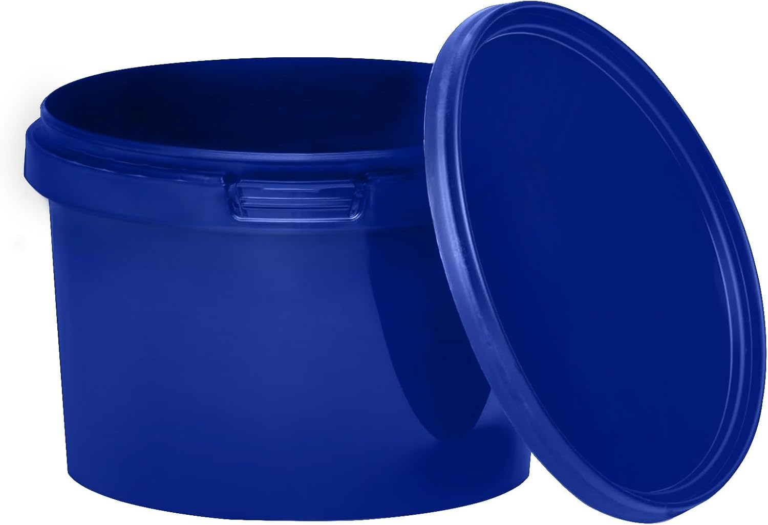 Benbow Blue Bucket With Lid, 0.5 L, 1 X 0.5 Litres, Food-Safe, Stable, Airtight, Leak-Proof, Odourless, Plastic Storage Container, Empty
