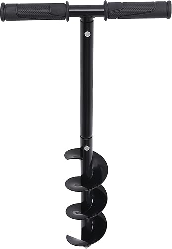 Miniatura 3 de Taladro manual de 24 x 4 pulgadas, taladro manual de tierra para jardín de tierra, taladro de jardín para taladro de taladro para taladro para