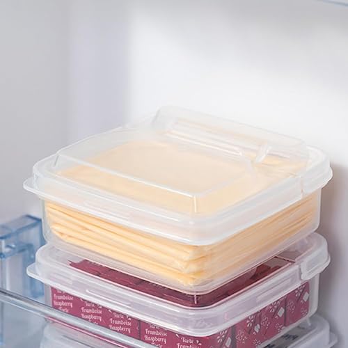 Miniatura 9 de Garneck Plato de queso, 2 recipientes de almacenamiento de queso, conservador de tocino, protector de carne, soporte para rebanadas de queso,