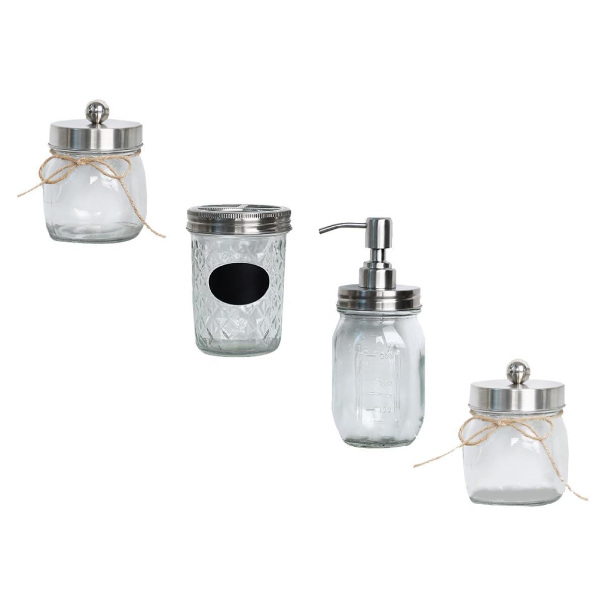 Alipis 1 Ensemble Accessoires de Salle de Bain Verre Tasse Dents Récipient à Gargariser de Lotion Couvercle Argenté Élégant pour Maison