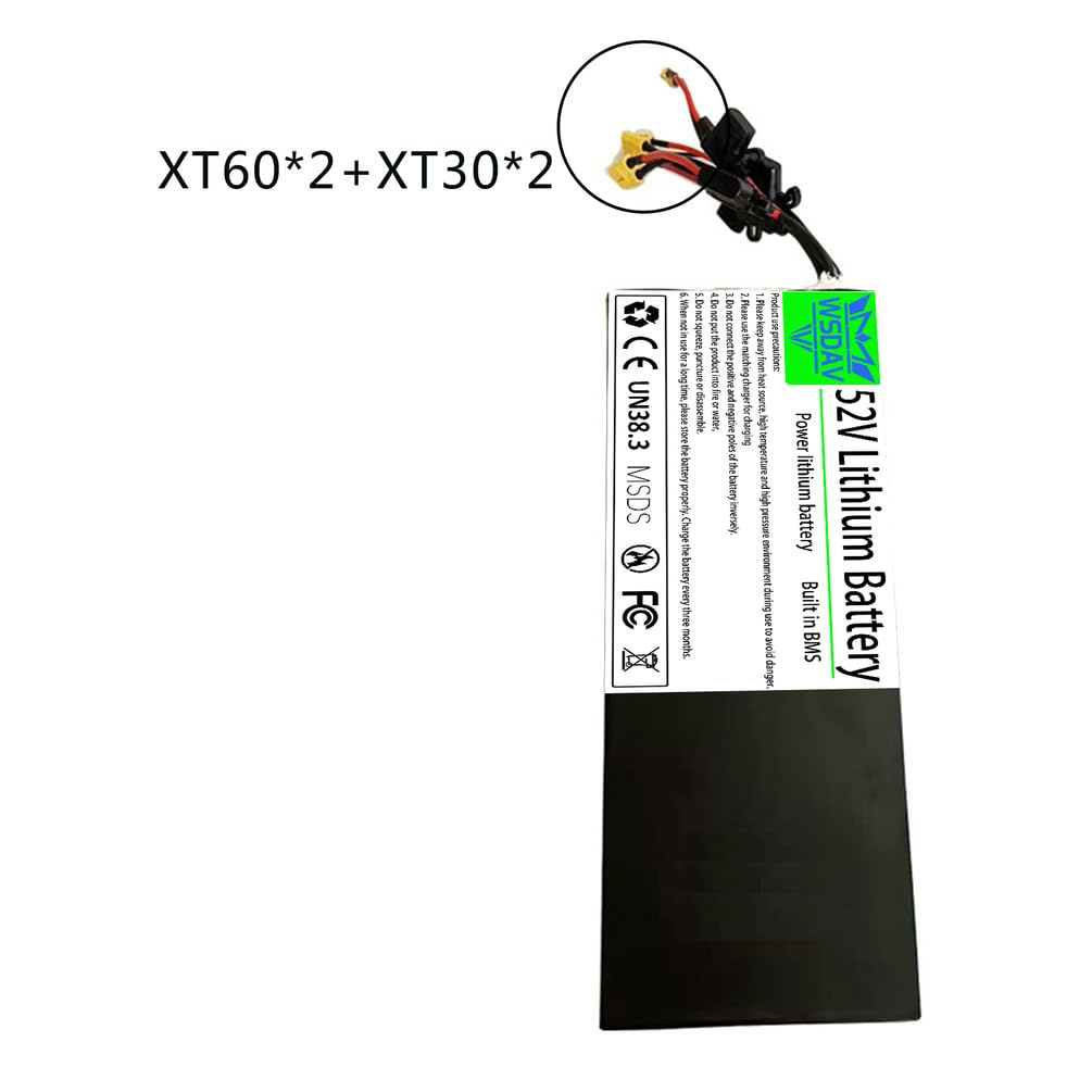 Batterie pour Scooter 52 V, Bloc-Batterie Lithium 52 V avec BMS