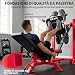 Imagen de SPORTNOW Prensa de piernas con Ruedas y Bloque Gemelos Gimnasio 455 kg
