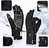 Balhvit -10℉ Waterproof Winter Gloves for Men & Women, 5-Layer Ski & Snow Gloves for Cold Weather, Breathable Warm Gloves with Touch Screen Fingers (M, Black) #4
