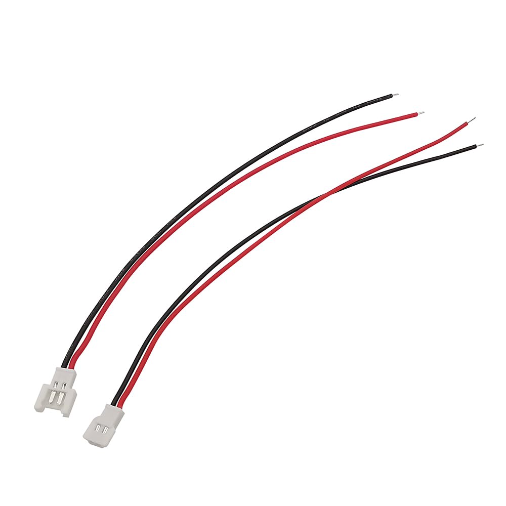 10/20 Stücke MX 2.0 JST Pitch 2,0mm 2 Pin Antenne Docking Männlich Weiblich Steckdose Kabel Draht Stecker 150MM Länge(Dark Grey,10Pcs)