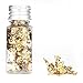 Tgoon Edible Gold Leaf , 2Pcs Edible Genuine Gold Leaf Flakes , Multifunctional Bottle Decorative Gold Foil Paper for Food Dessert Decoration Crafts Decoration Health Spa