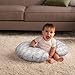 Boppy Original Nursing Pillow & Positioner, Gray Cable Stitches, Cotton Blend Fabric with Allover Fashion, Grey