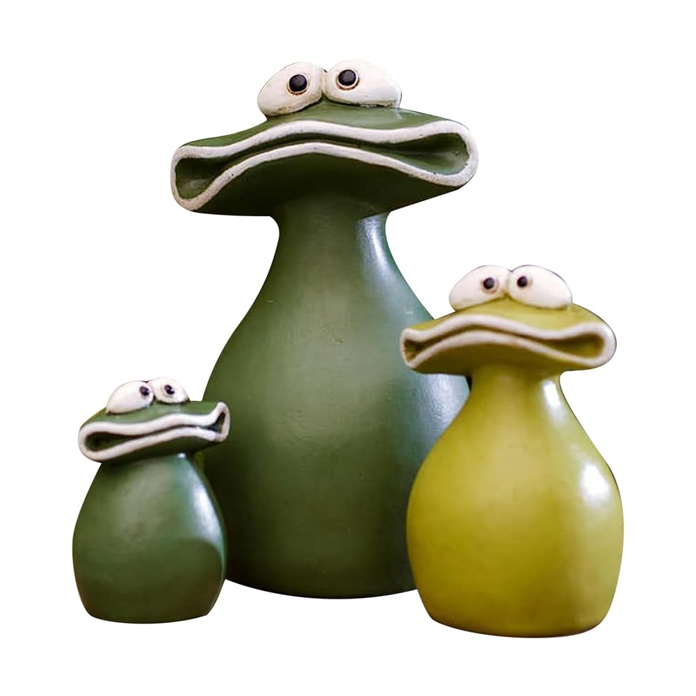 Décoration de jardin grenouille en résine étanche pour égayer votre terrasse en famille
