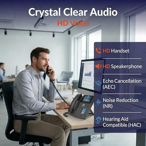 Fanvil X5U V2 Teléfono IP Empresarial VoIP miniatura 2
