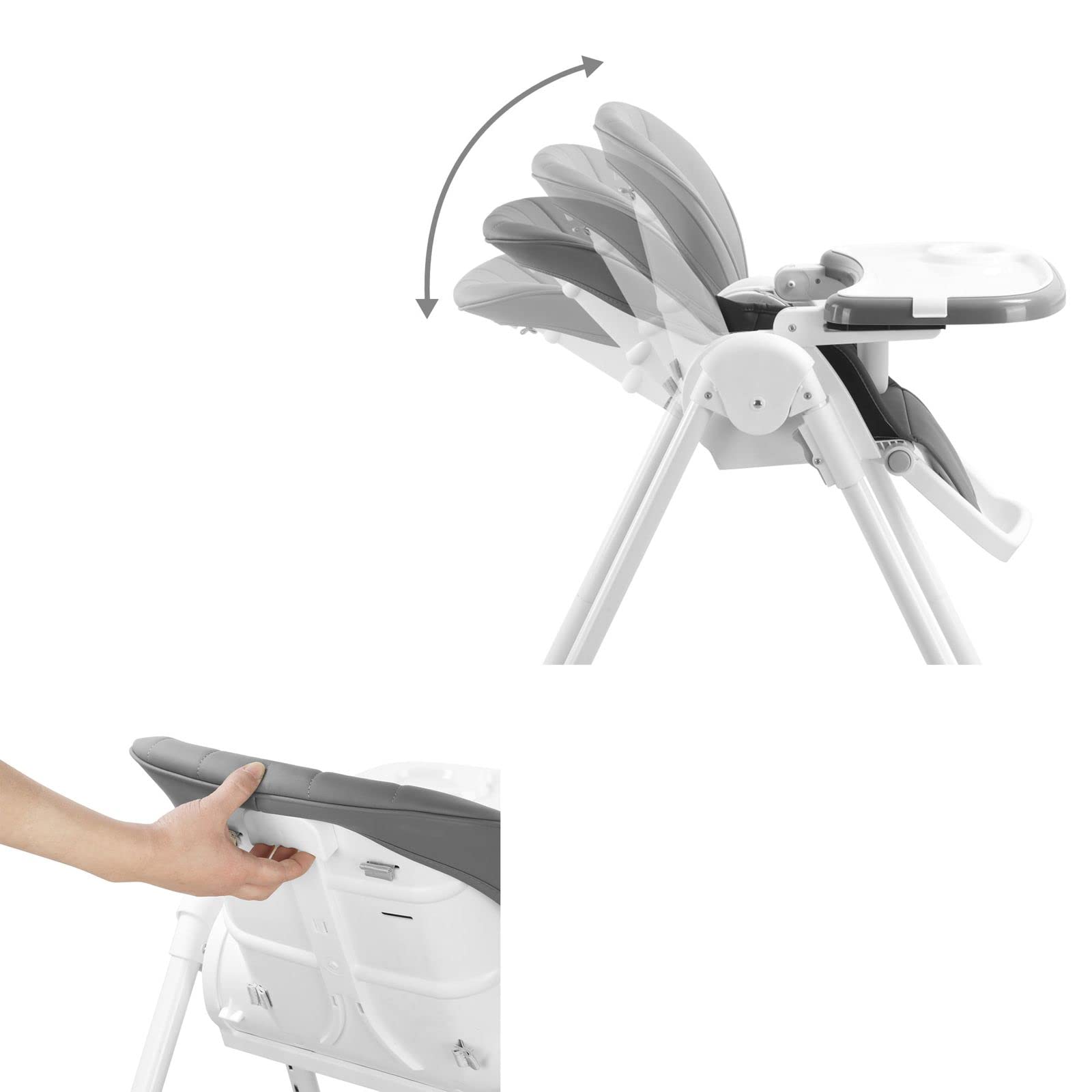 Baby Vivo Trona de bebe Silla para Niños con Bandeja para Niño de 6 meses a 3 años Tippy Stardust