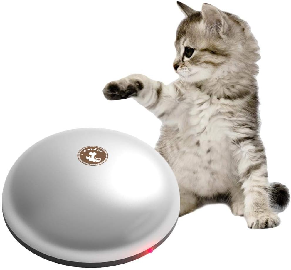 fatdaa Pet Cat Hair Removal Machine - Funny Sweeping Robot Mini Automatic Vacuum Cleaner and Mop, Interactive Cat Teaser Toy Home Pet Hair Remover for Indoor Floors Carpets (Battery Powered)