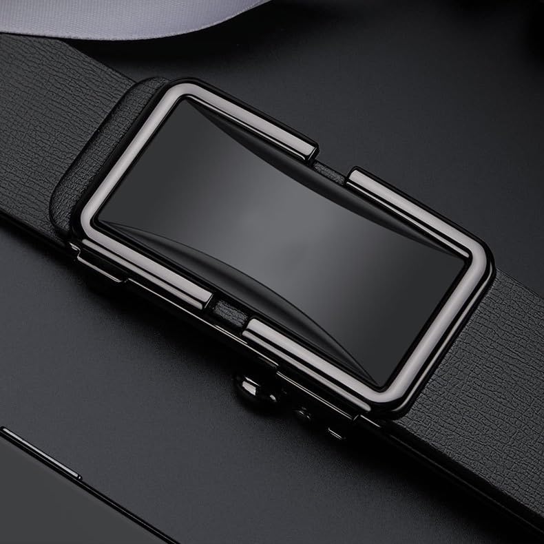 JSEIAJB Men's leather genuine leather belt men's business versatile automatic buckle men's belt3