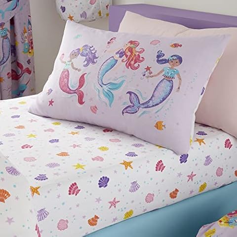 Happy Linen Company Mermaid Toddler Pillow Cases Cover