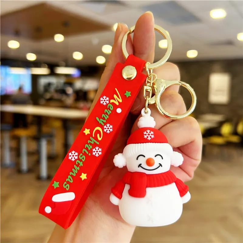 Image of Cute Cartoon Character Silicone 3D Key Chain with Strap Charm & Metal Hook, Merchandise Key Rings Gift for Kids Girls Boys Men & Women