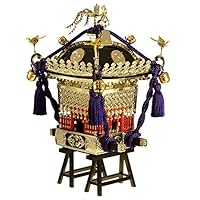 金色神輿 置物 プラモデル Amazon.co.jp: 童友社 1/5 江戸神輿 黒塗紫房 プラモデル PS-1