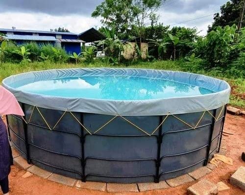 ZN Global 4 Diameter 750 GSM Round Tarpaulin Sheet for biofloc Fish Farming Tank (4 Diameter, White, Blue, Black, Grey) (B0BJQ56MDW) Amazon Price History, Amazon Price Tracker