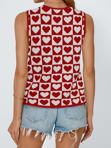 Image of COCCKO Womens Summer Tops Vacation Beach Outfits Cute Tie Front Crochet Vest Knit Sleeveless Sweaters
