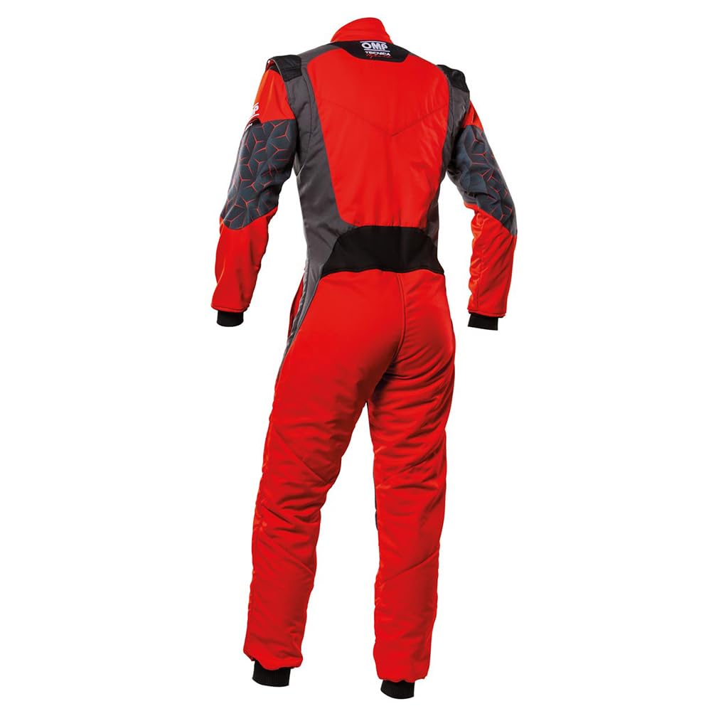OMP RACING, Men's Suit (Red/Black, Large)