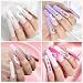 UNA GELLA Nail Tips Square XXL Long: Full Cover Pre-file Square Straignt Gel Nail Tips No C Curve for DIY Press On Nails 216PCS, 12 Sizes Gel Nail Extensions Art Salon