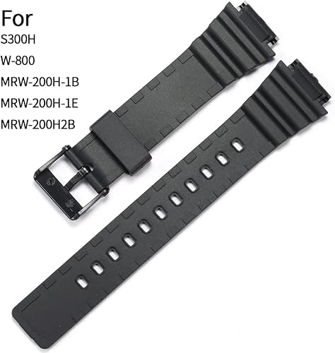 Miniatura 2 de RCNZWQB Correa de resina compatible con Casio G-shock MRW-200H Correa de repuesto de goma impermeable para hombre y mujer