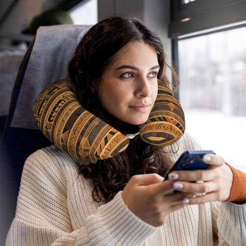 Almohada de espuma viscoelástica U para viaje miniatura 5