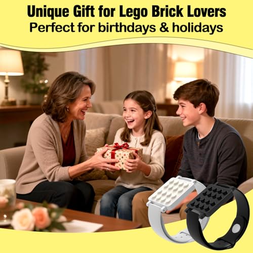 Reloj de pulsera compatible con Lego ajustable para evitar aburrimiento con esferas creativas 7