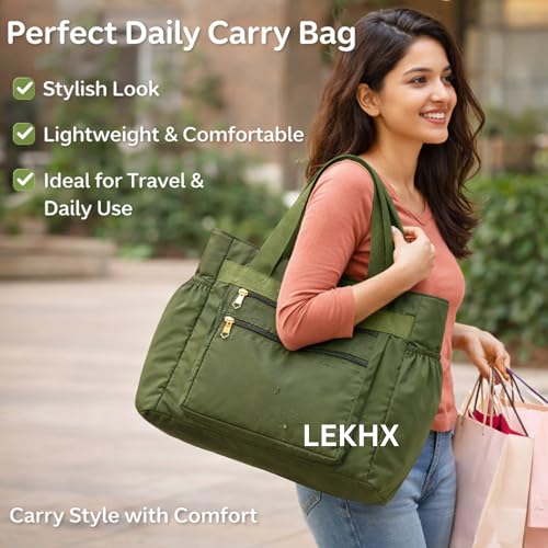 Image of LX LEKHX Women's Tote Bags - Stylish Handbags for Office, College & Party Use | Spacious & Trendy Shoulder Bag for Work, Casual & Evening | Durable, Lightweight & Fashionable Tote for Women