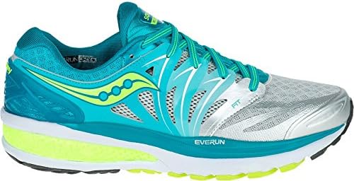 Saucony Women's Hurricane ISO 2 Running Shoe, Blue/Silver/Citron, 5 M US | Image 1