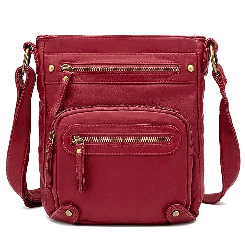 Scarleton Crossbody Bags for Women Travel Bag Purses and Handbags Multi Pocket Shoulder Bag Ultra Soft Faux Leather, H1693