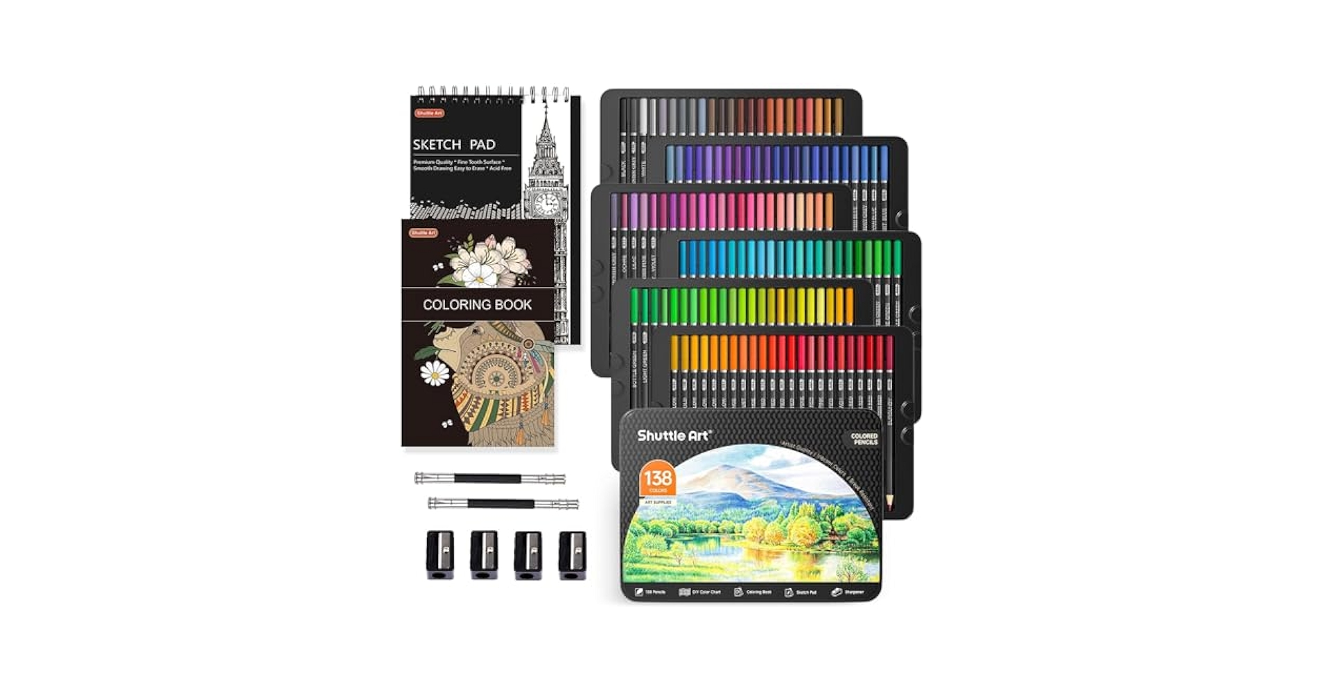 Shuttle Art 色鉛筆 138色 Amazon | Shuttle Art 色鉛筆 138色セット 油性色鉛筆 カラー